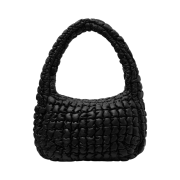 COS Lether Quilted Oversized Crossbody Bag Black