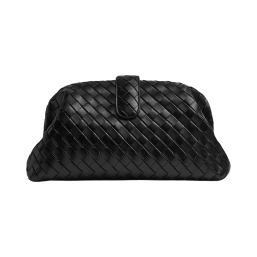 Bottega Veneta Maxi Lauren 1980 Clutch Black