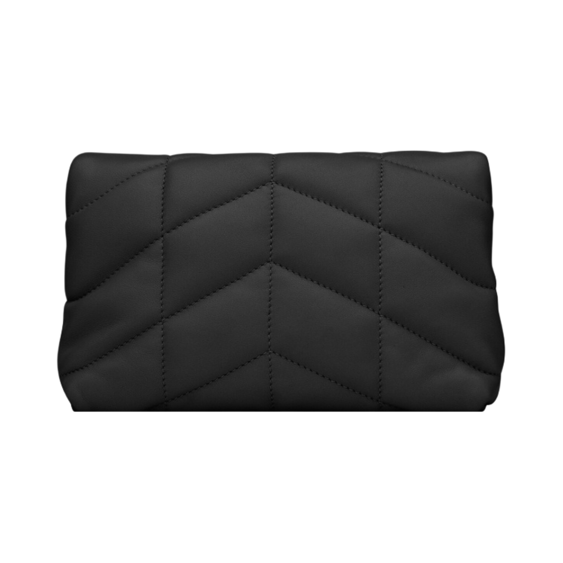 생로랑 퀼티드 램스킨 퍼퍼 스몰 파우치 블랙(Saint Laurent Puffer Small Pouch in Quilted Lambskin Black) - 4