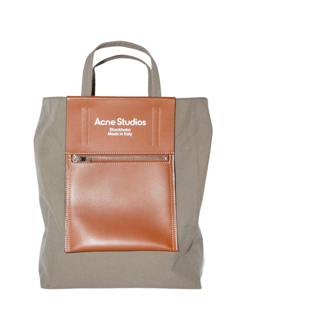아크네 스튜디오 베이커 아웃 미디움 토트백 다크 브라운(Acne Studios Baker Out Medium Tote Bag Dark Brown) - 1