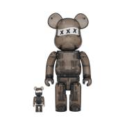 Bearbrick x God Selection XXX Black Clear 100％ ＆ 400％ Set