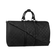 Louis Vuitton Keepall Bandouliere 50 Taurillon Monogram Black