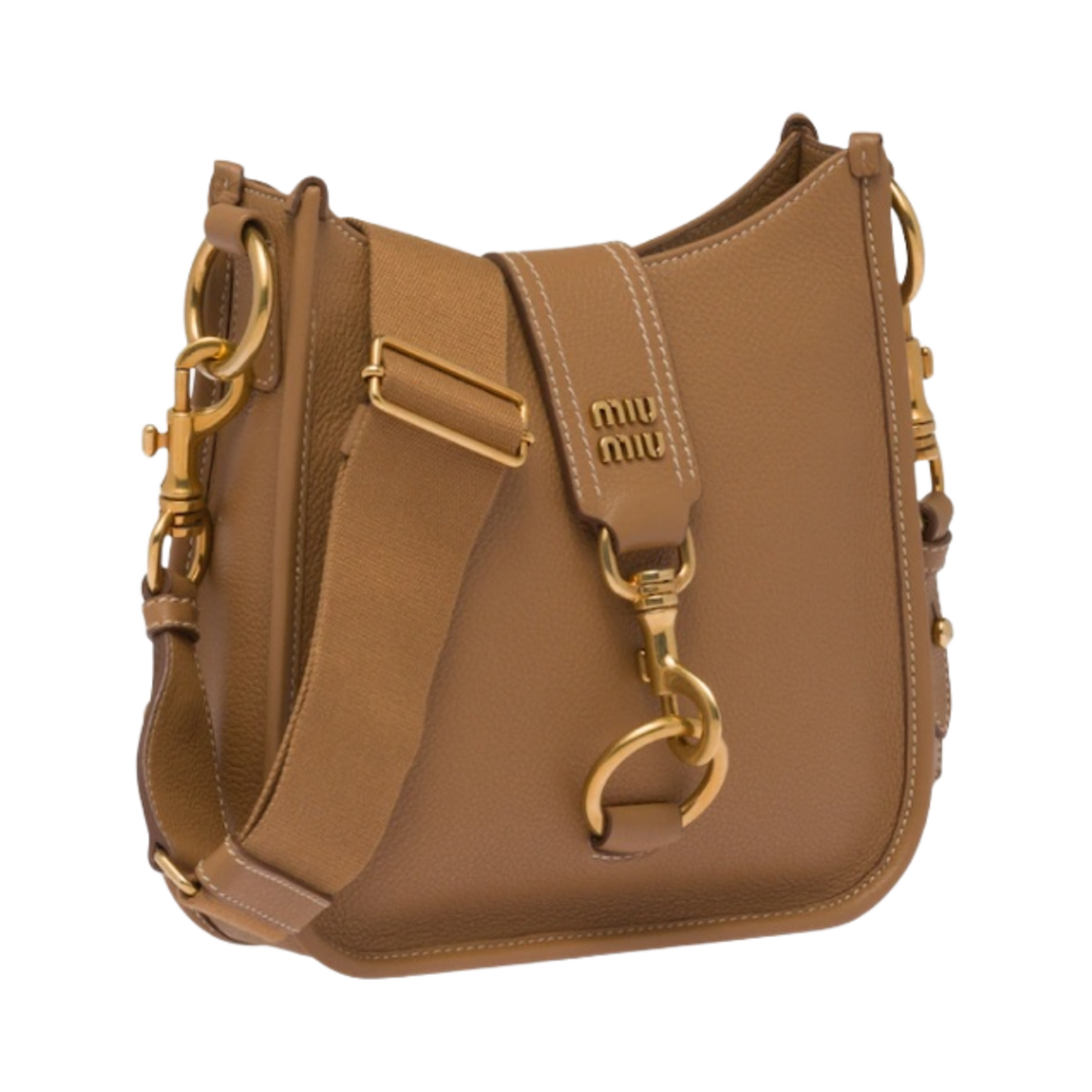 미우 미우 가죽 숄더백 카라멜(Miu Miu Leather Shoulder Bag Caramel) - 2