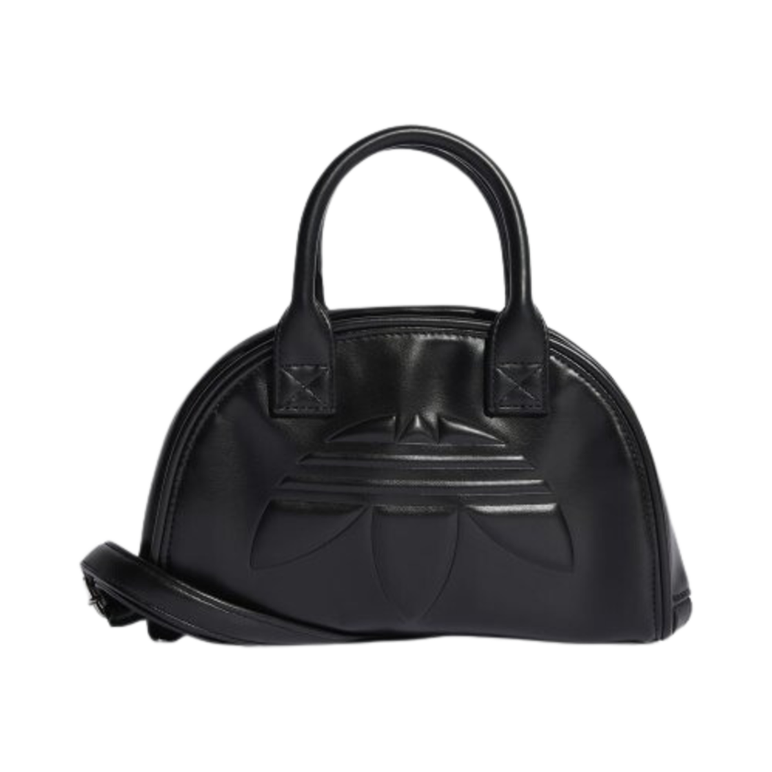 IT7378 Adidas Polyurethane Trefoil Satchel Bag Black