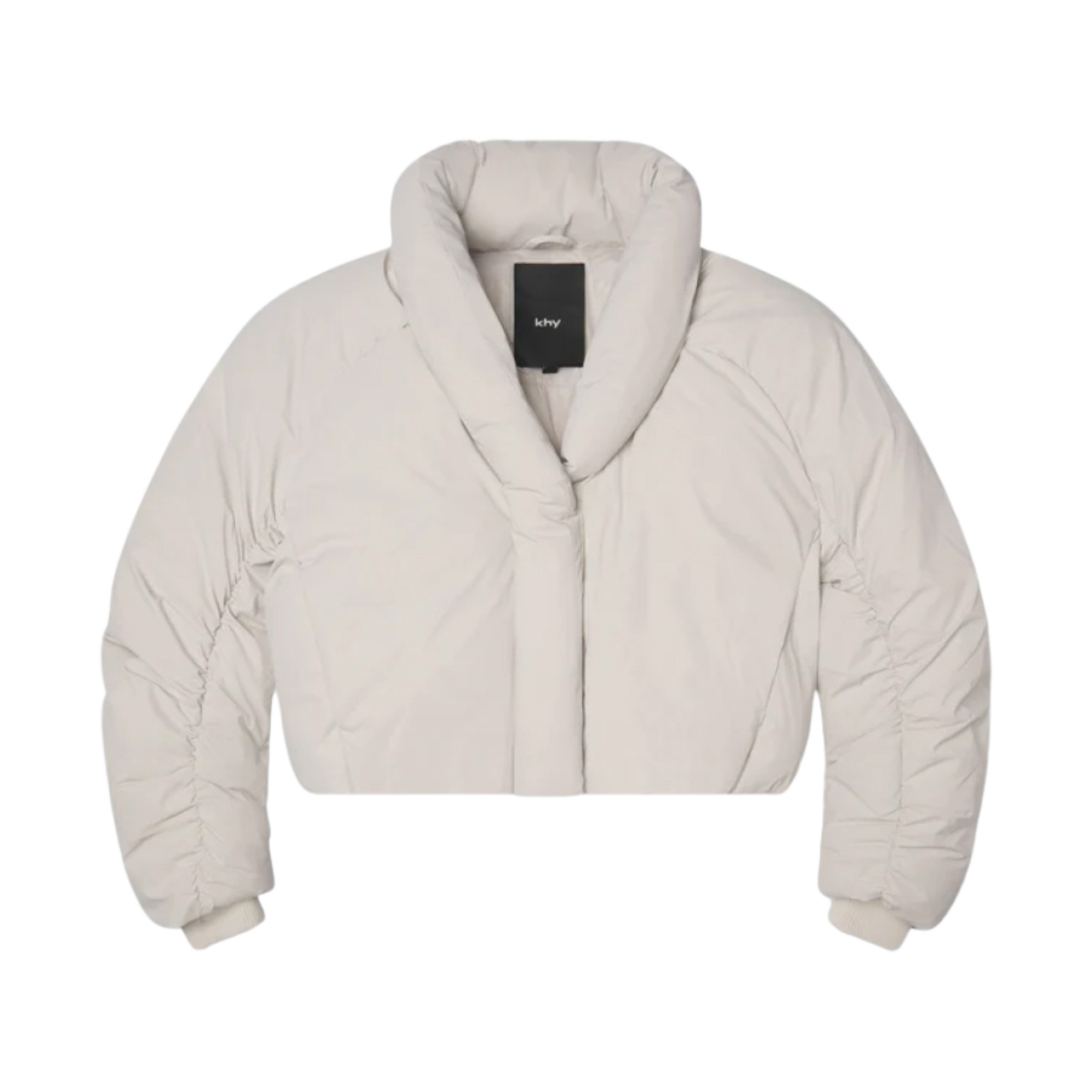(W) 카이 크롭 퍼퍼 자켓 스톤((W) Khy Cropped Puffer Jacket Stone)
