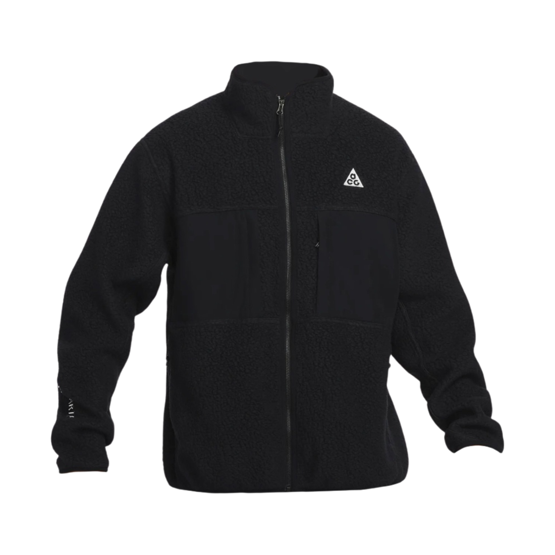 나이키 ACG 아크틱 울프 풀 집 탑 블랙 앤트러사이트 - 아시아(Nike ACG Arctic Wolf Full Zip Top Black Anthracite - Asia)