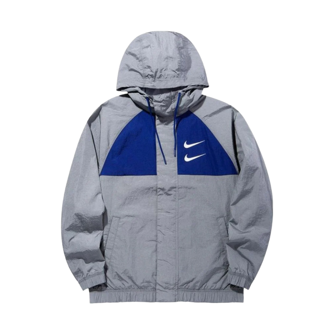 나이키 NSW 스우시 우븐 후드 자켓 그레이 - 아시아