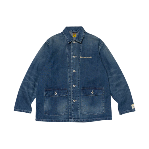 휴먼 메이드 데님 커버올 자켓 패스트 인디고 | Human Made | KREAM