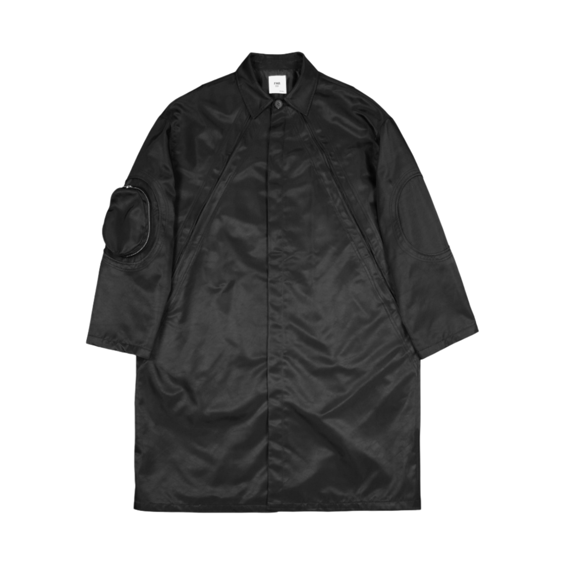 - Farfromwhat Far Nylon Circle PK Coat Black