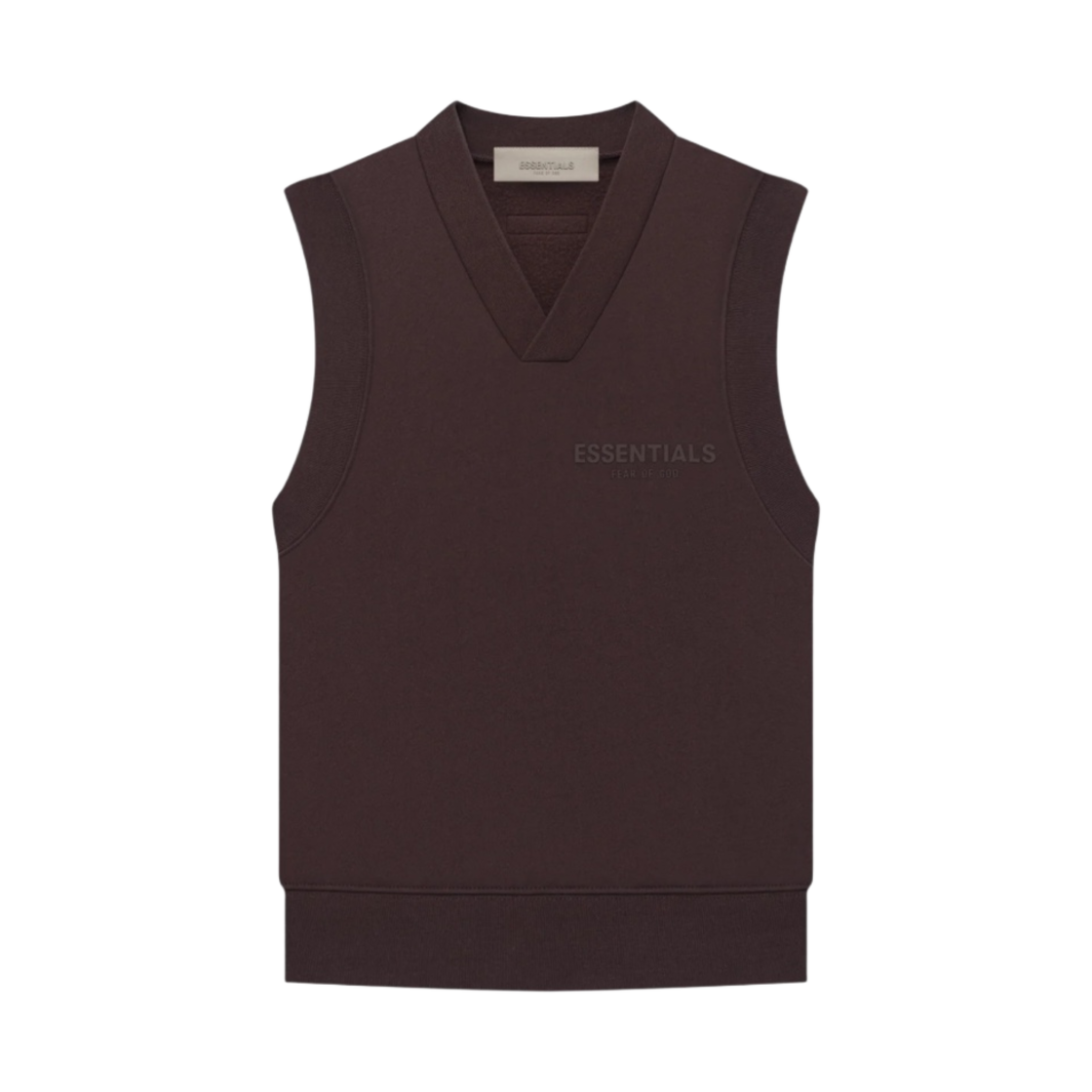 (W) 에센셜 풀오버 브이넥 베스트 플럼 - 23SS((W) Essentials Pullover V-Neck Vest Plum - 23SS) - 1
