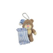 The NEONMOON Sleepy Teddy & Sleepillow Keyring Choco