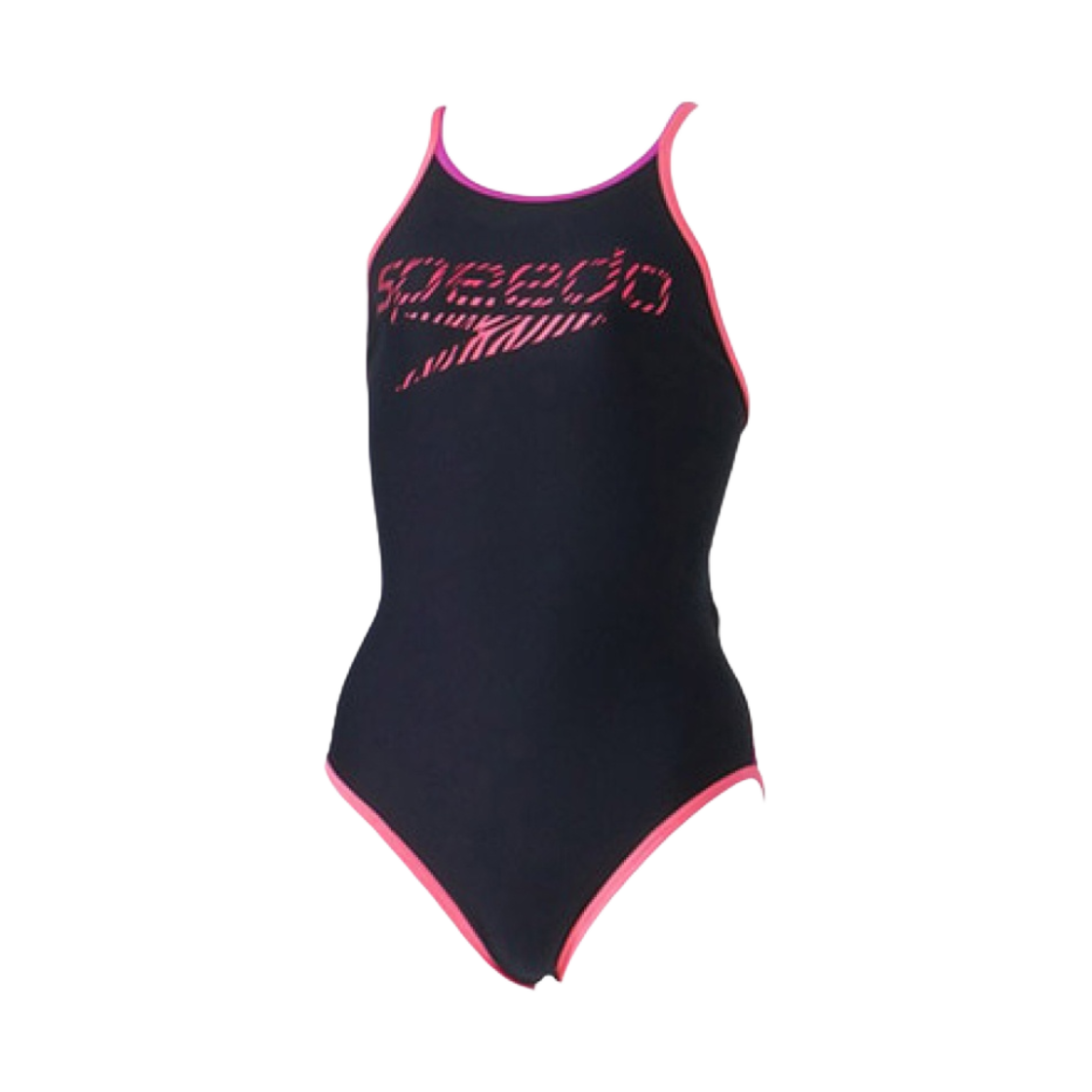 STW02410 (W) Speedo Zebra Logo One Piece Turnz Black Pink