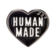 Human Made Heart Pin Black