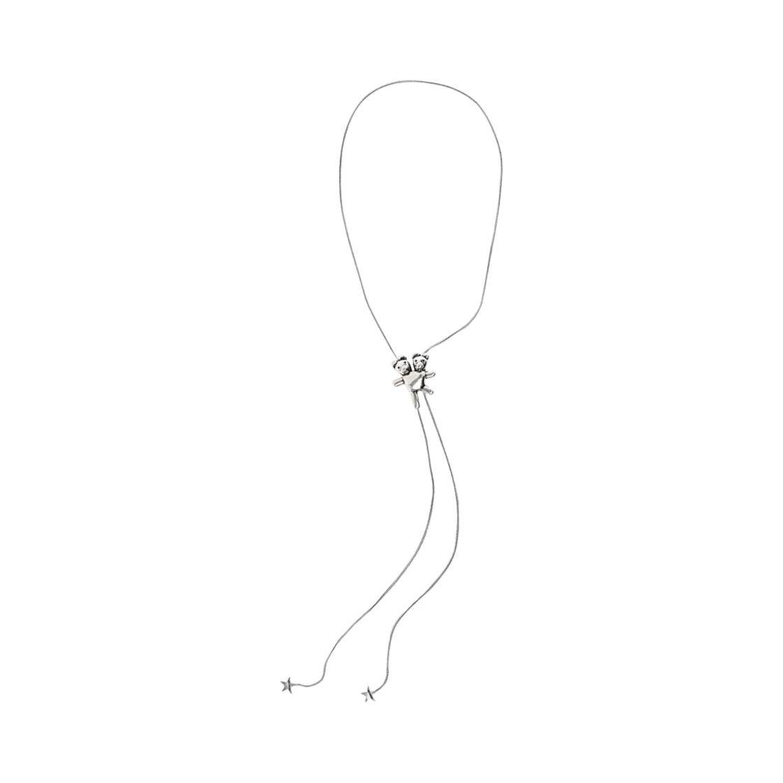 3S3JNC001J26 Heaven by Marc Jacobs Bolo Necklace Aged Silver