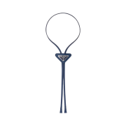 Prada Saffiano Leather Bolo Tie Bluette