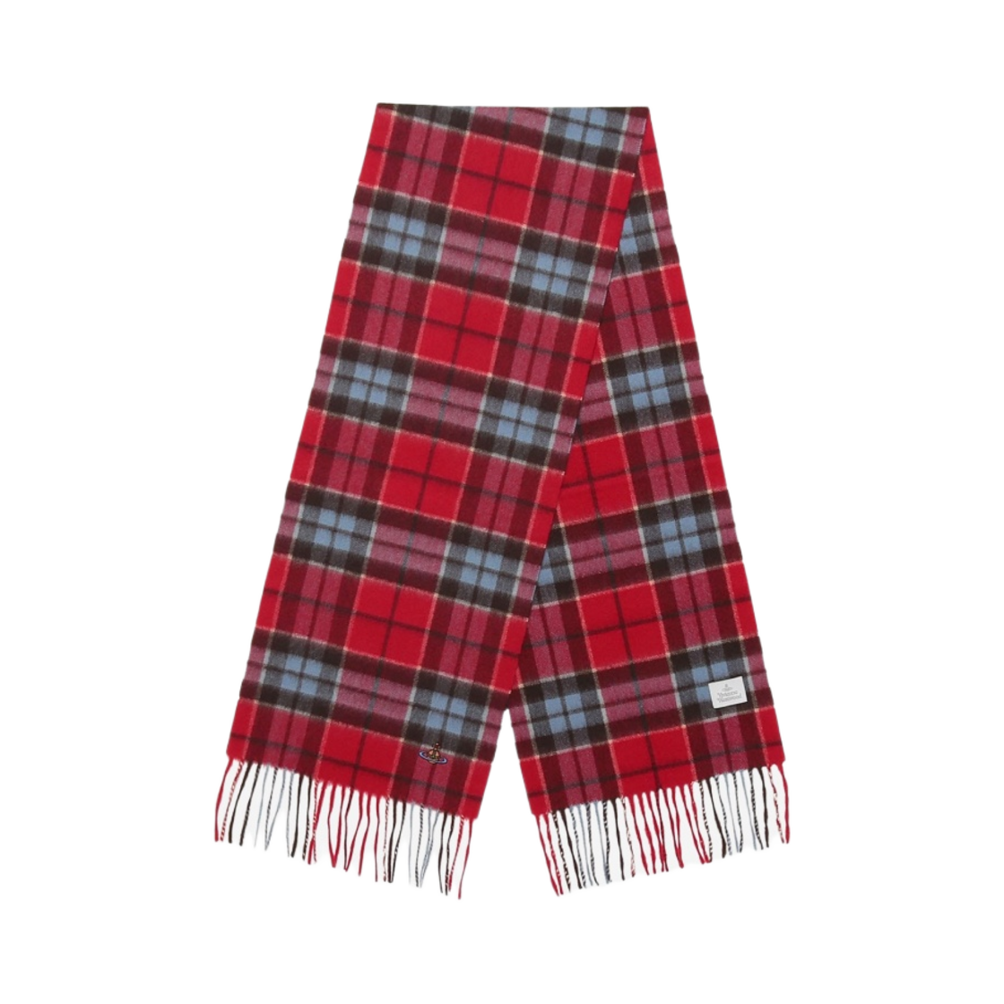 비비안 웨스트우드 타탄 캐시미어 머플러 레드(Vivienne Westwood Tartan Cashmere Muffler Red) - 1