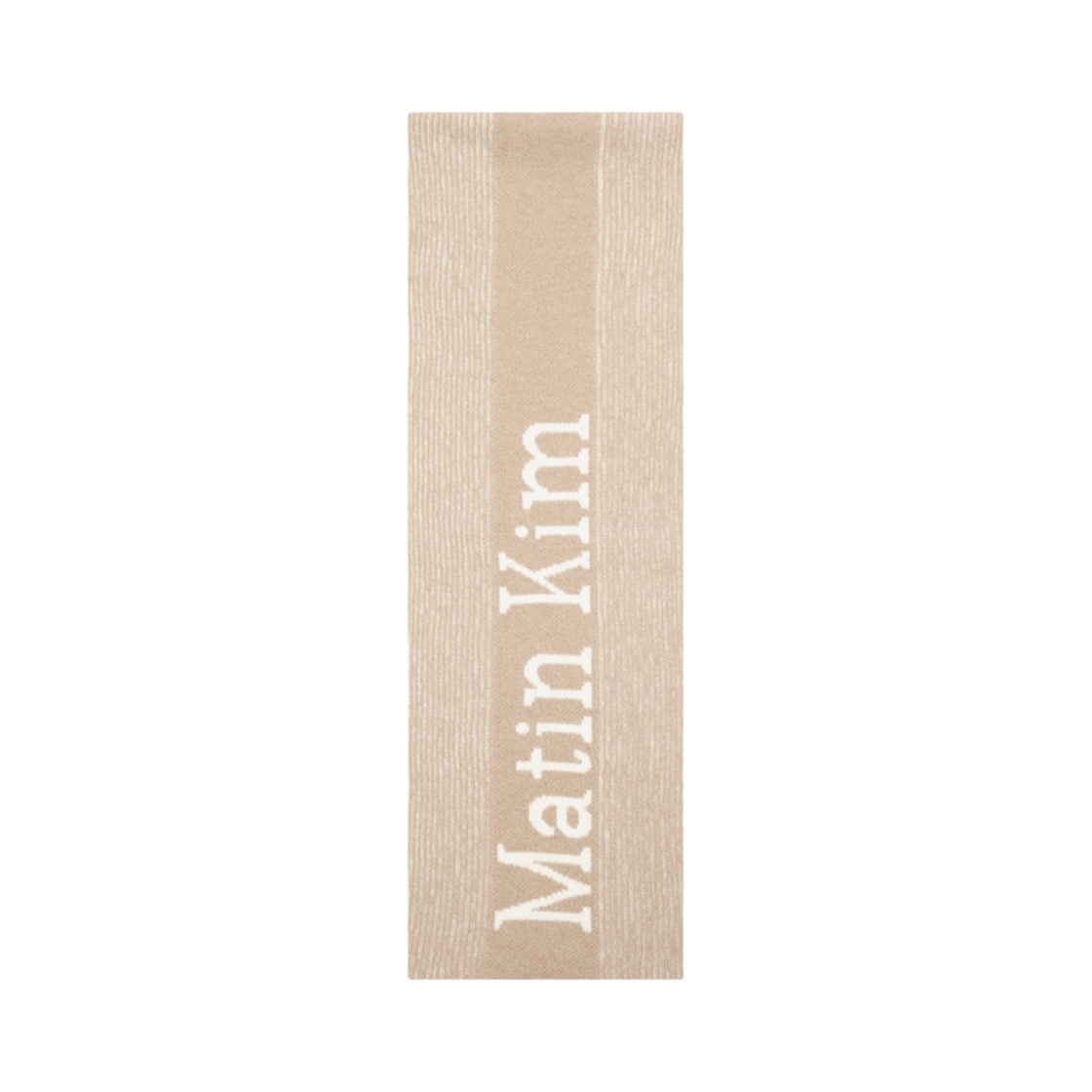 MK239OAC032MBE Matin Kim Matin Stripe Muffler Beige