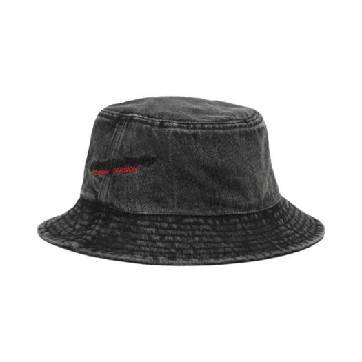 Diesel C-Emil Bucket Hat in Washed Denim Black