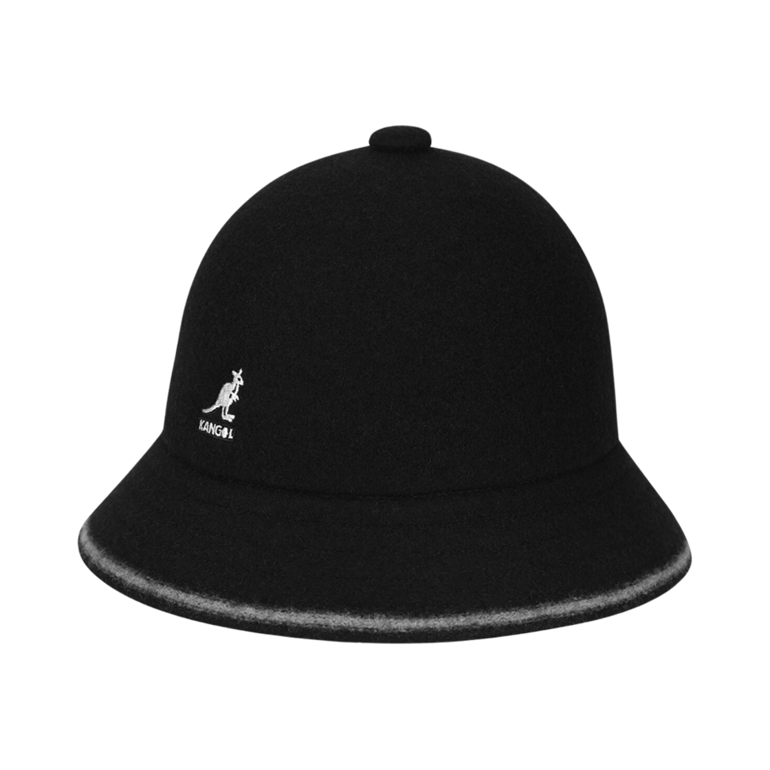 K3181ST Kangol Stripe Casual Bucket Hat Black Off White