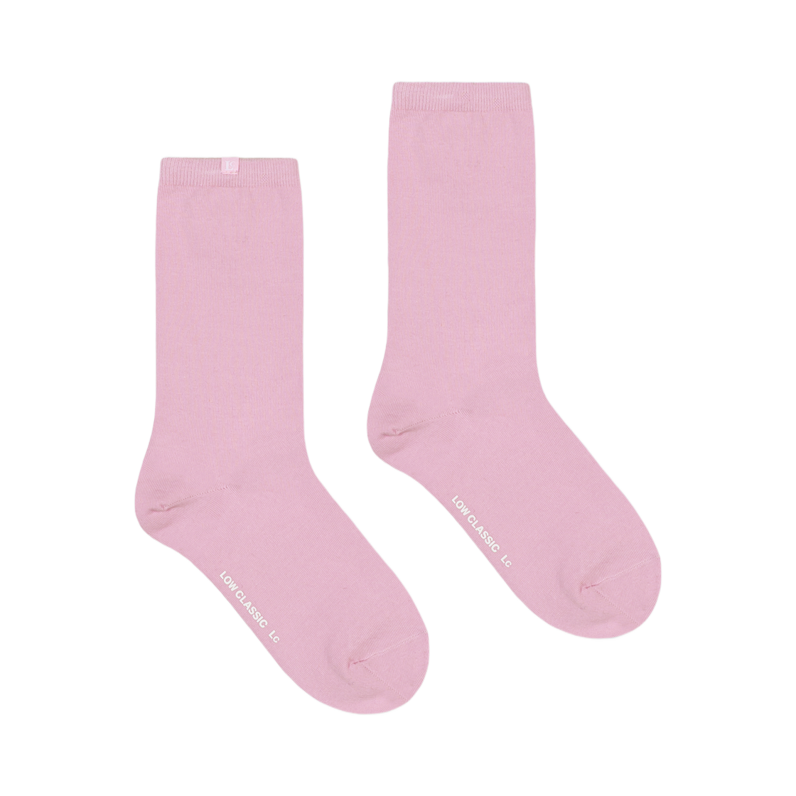 - (W) Low Classic Cotton Midi Socks Pink