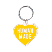Human Made Acrylic Heart Keyring Yellow