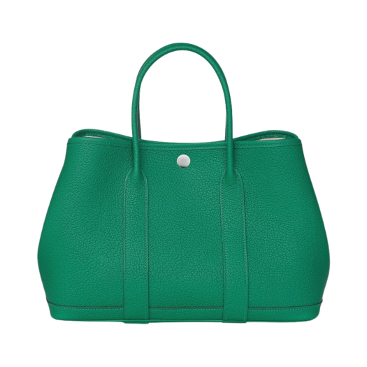 Hermes Garden Party 30 Bag Negonda & Palladium Vert Vertigo