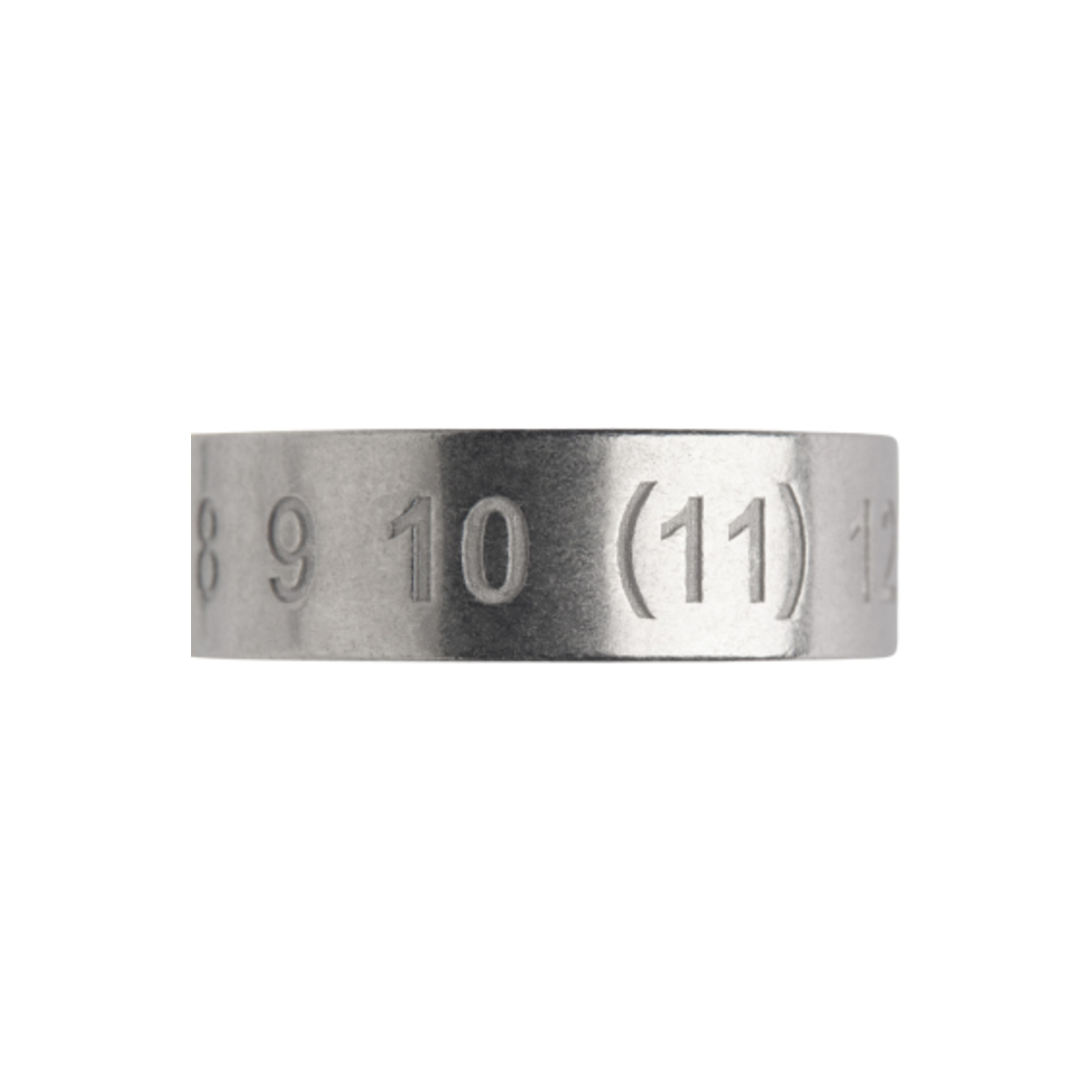SI8UQ0003SV0129951/P8574951 Maison Margiela Numerical Band Silver Ring Silver
