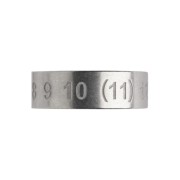 Maison Margiela Numerical Band Silver Ring Silver