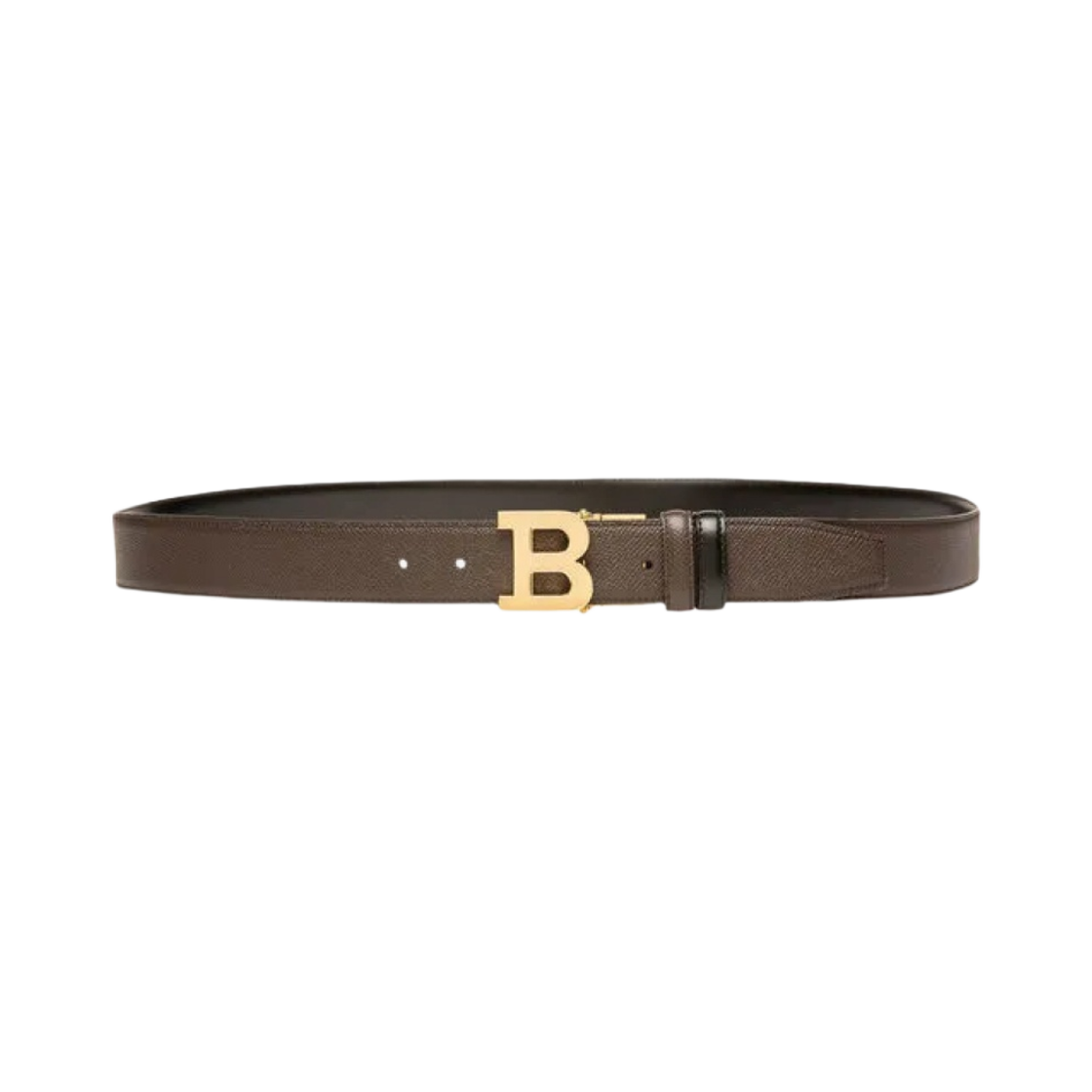 발리 B 버클 레더 35mm 리버시블 벨트 브라운 블랙(Bally B Buckle Leather 35mm Reversible Belt Brown Black)