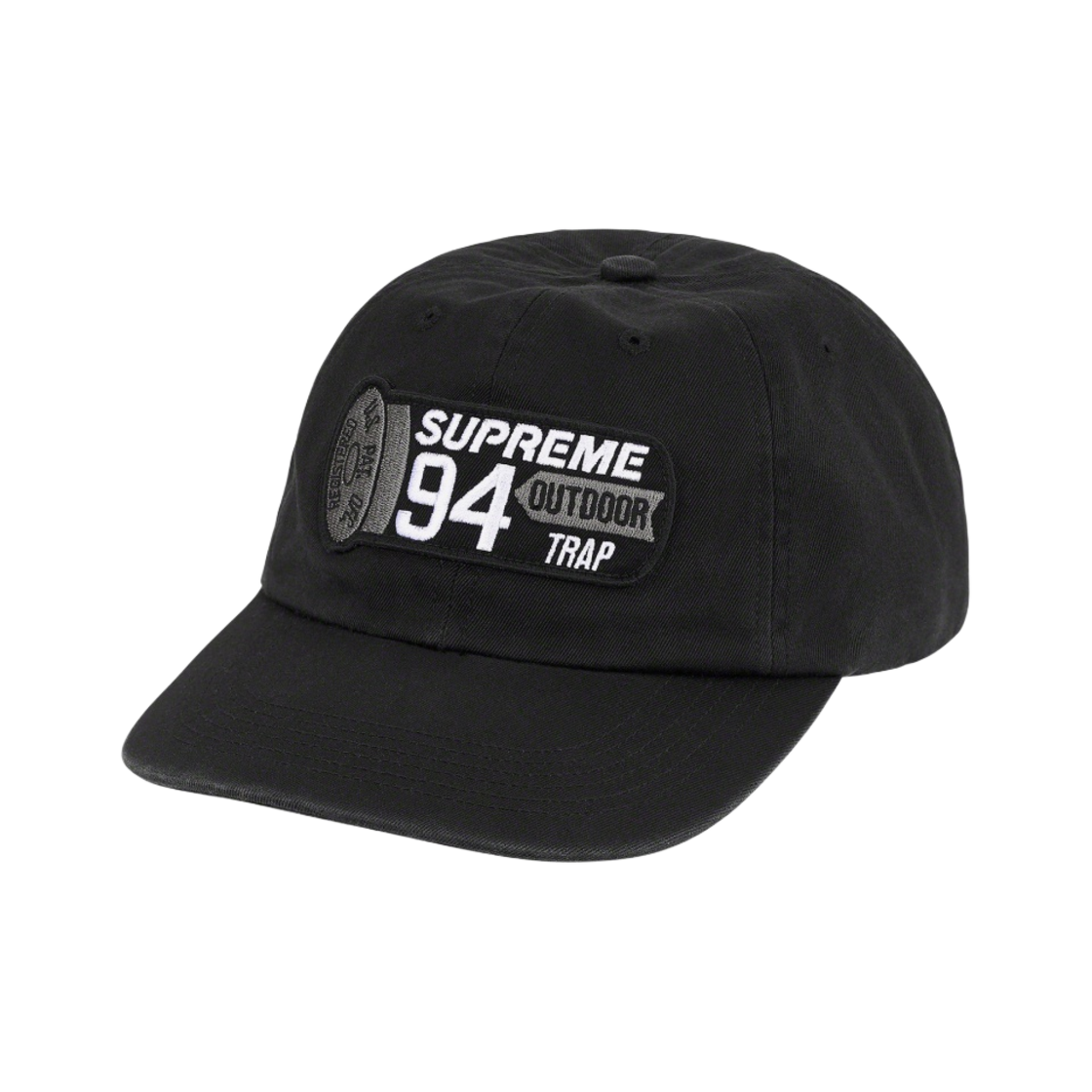 슈프림 쉘 패치 6-패널 캡 블랙 - 21SS(Supreme Shell Patch 6-Panel Black - 21SS) - 1