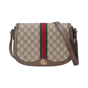 Gucci Ophidia GG Small Shoulder Bag Beige Ebony