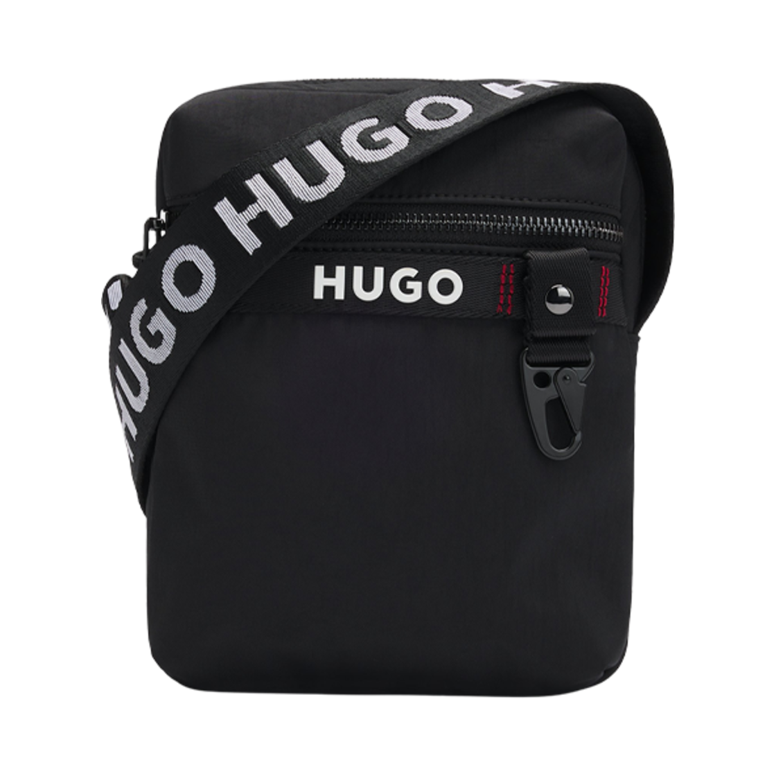 50536009-001 Hugo Boss Reporter Bag with Branded Adjustable Strap and Zip Closure Black