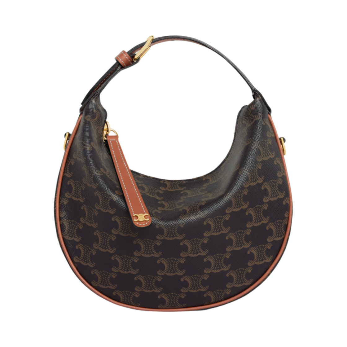 셀린느 틴 룰루 트리옹프 캔버스 카프스킨 탄(Celine Teen Lulu in Triomphe Canvas and Calfskin Tan)