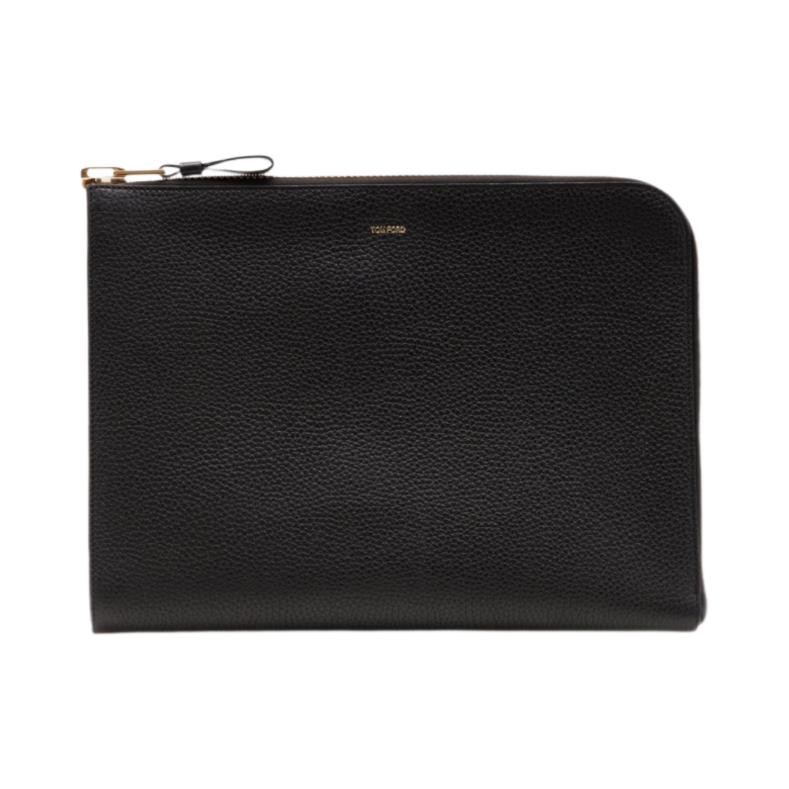 H0355-LCL213G-1N001 Tom Ford Grain Leather Buckley Zip Portfolio Black