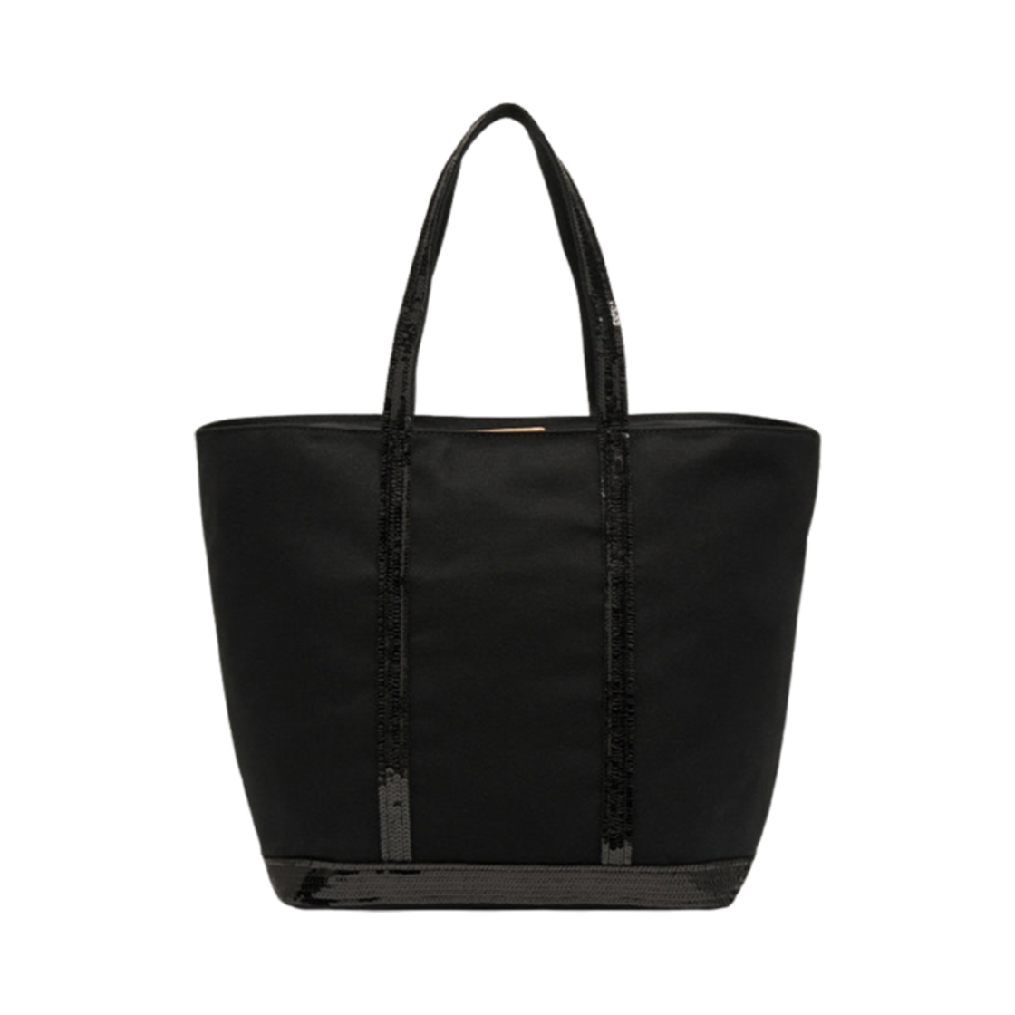 0PVE01-V40409-999 Vanessa Bruno Canvas L Zipped Cabas Tote Bag Black