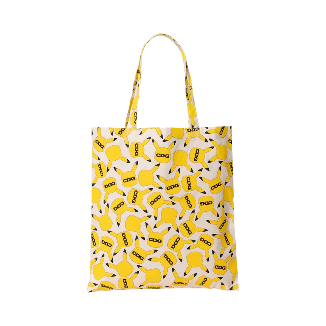 CDG x 포켓몬 코튼 토트백 옐로우(CDG x Pokemon Cotton Tote Bag Yellow)