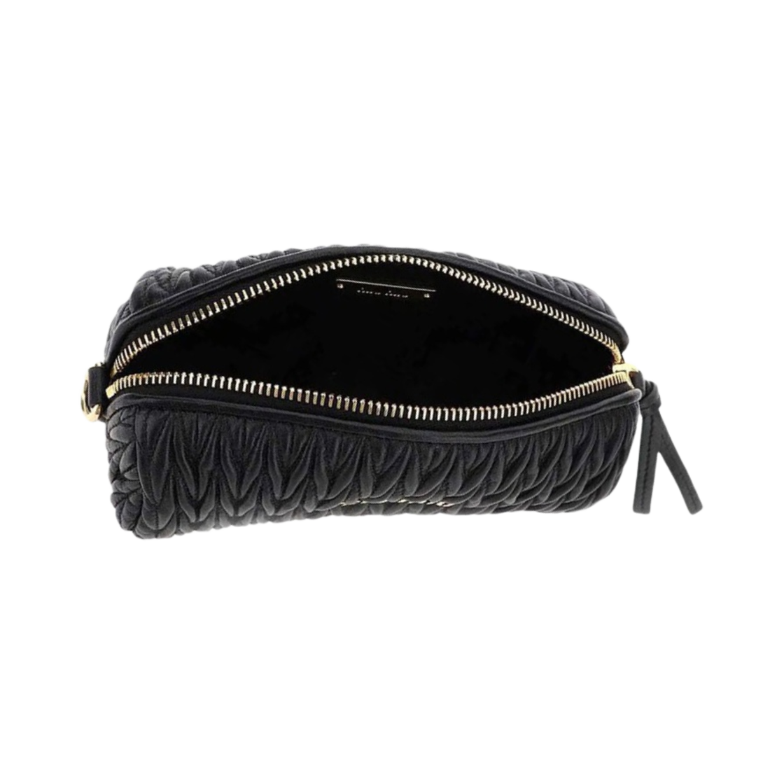미우 미우 마테라쎄 나파 가죽 미니 숄더백 블랙(Miu Miu Matelasse Nappa Leather Mini Shoulder Bag Black) - 2