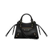 Balenciaga Grained Calfskin Neo Classic Mini Handbag Black