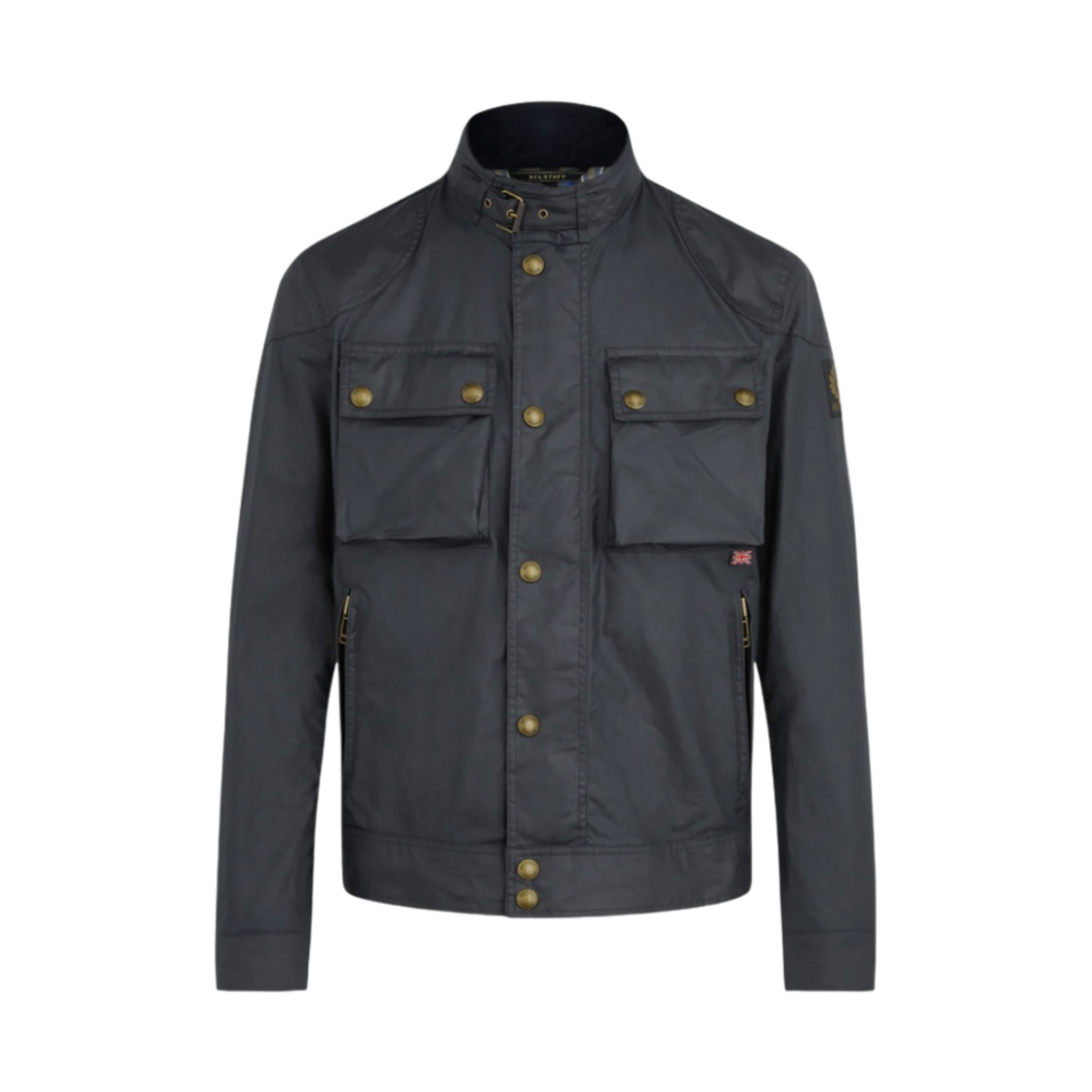 71020816 Belstaff Waxed Cotton Racemaster Jacket Dark Navy