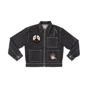 Stussy x Patta Zip Work Jacket Black