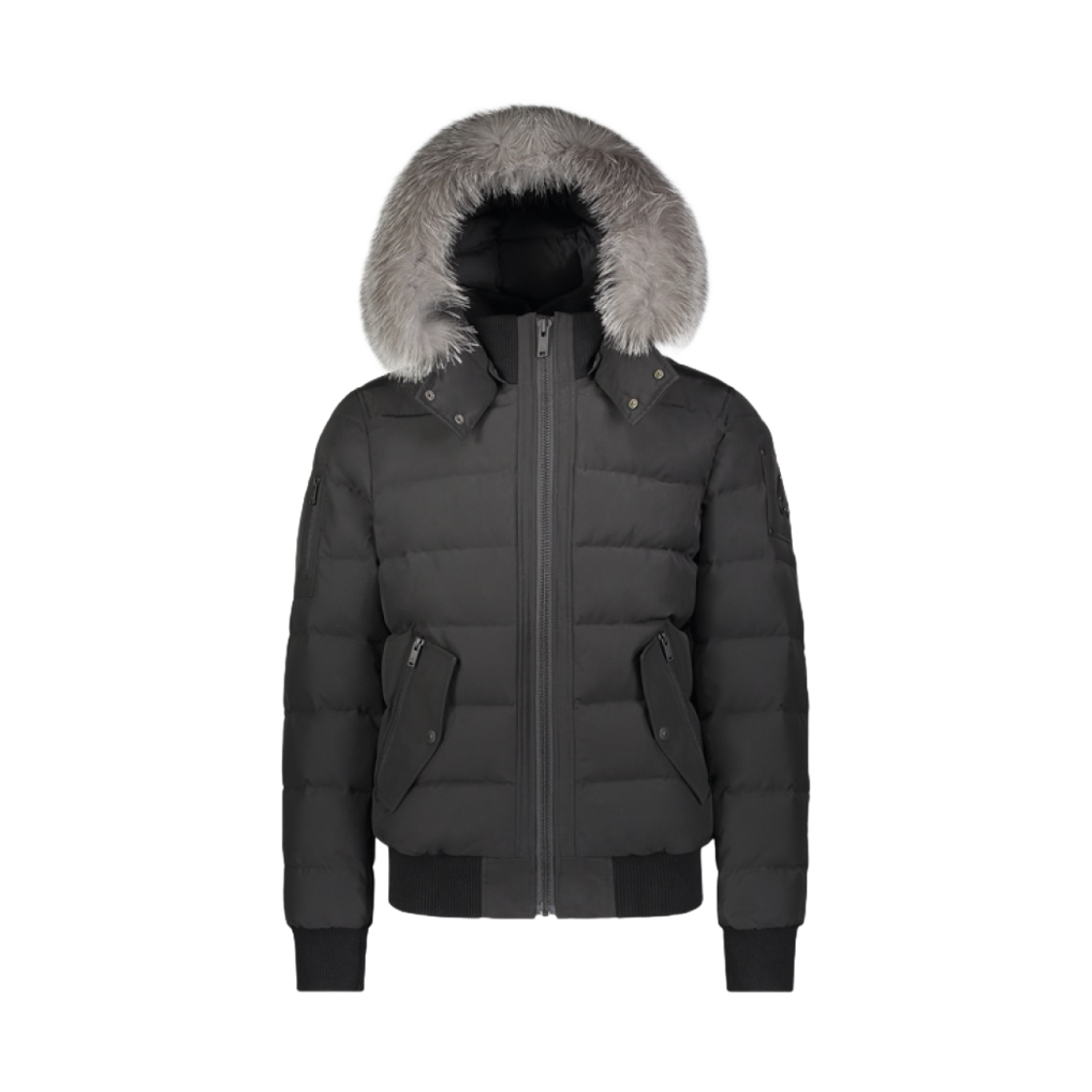 무스너클 오닉스 스카치타운 봄버 프로스트 폭스 퍼 블랙(Moose Knuckles Onyx Scotchtown Bomber Frost Fox Fur Black) - 1