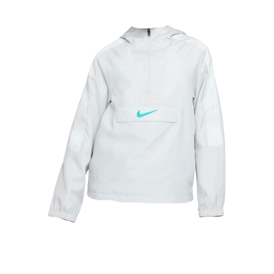 HJ3826-025 (Kids) Nike Academy Half Zip Hoodie Track Jacket Photon Dust Dynamic Turquoise
