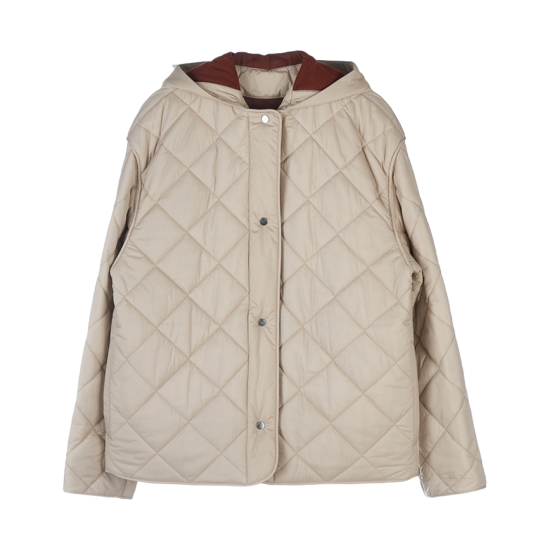 FAM4254-A193 (W) Loro Piana Kit Jacket Technical Fabric Natural Melange