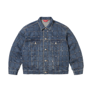 Supreme Studded Seam Denim Trucker Jacket Blue - 25SS