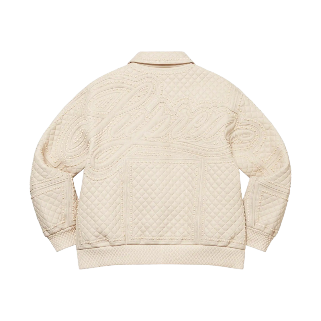 슈프림 스터드 퀼티드 레더 자켓 화이트 - 22FW(Supreme Studded Quilted Leather Jacket White - 22FW) - 2
