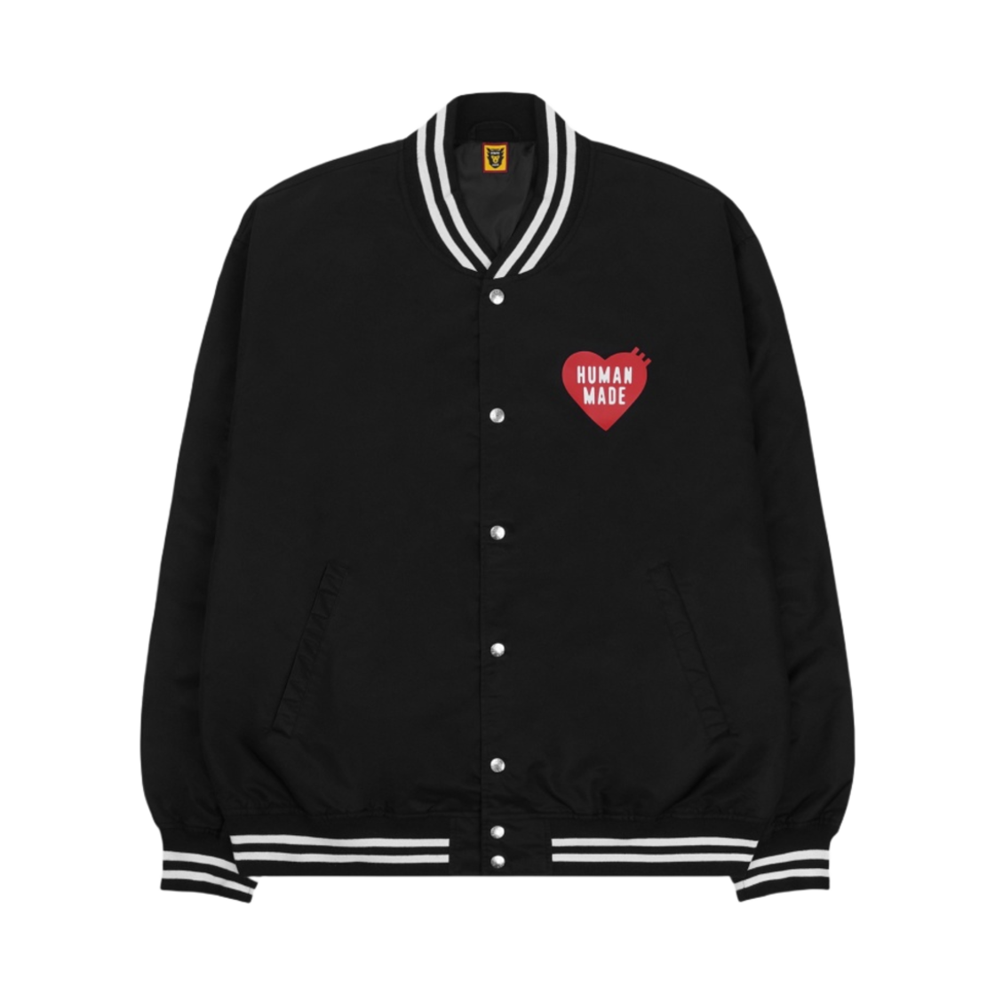 HM24JK003 Human Made Nylon Stadium Jacket Black