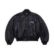 Balenciaga Political Campaign Varsity Jacket Black