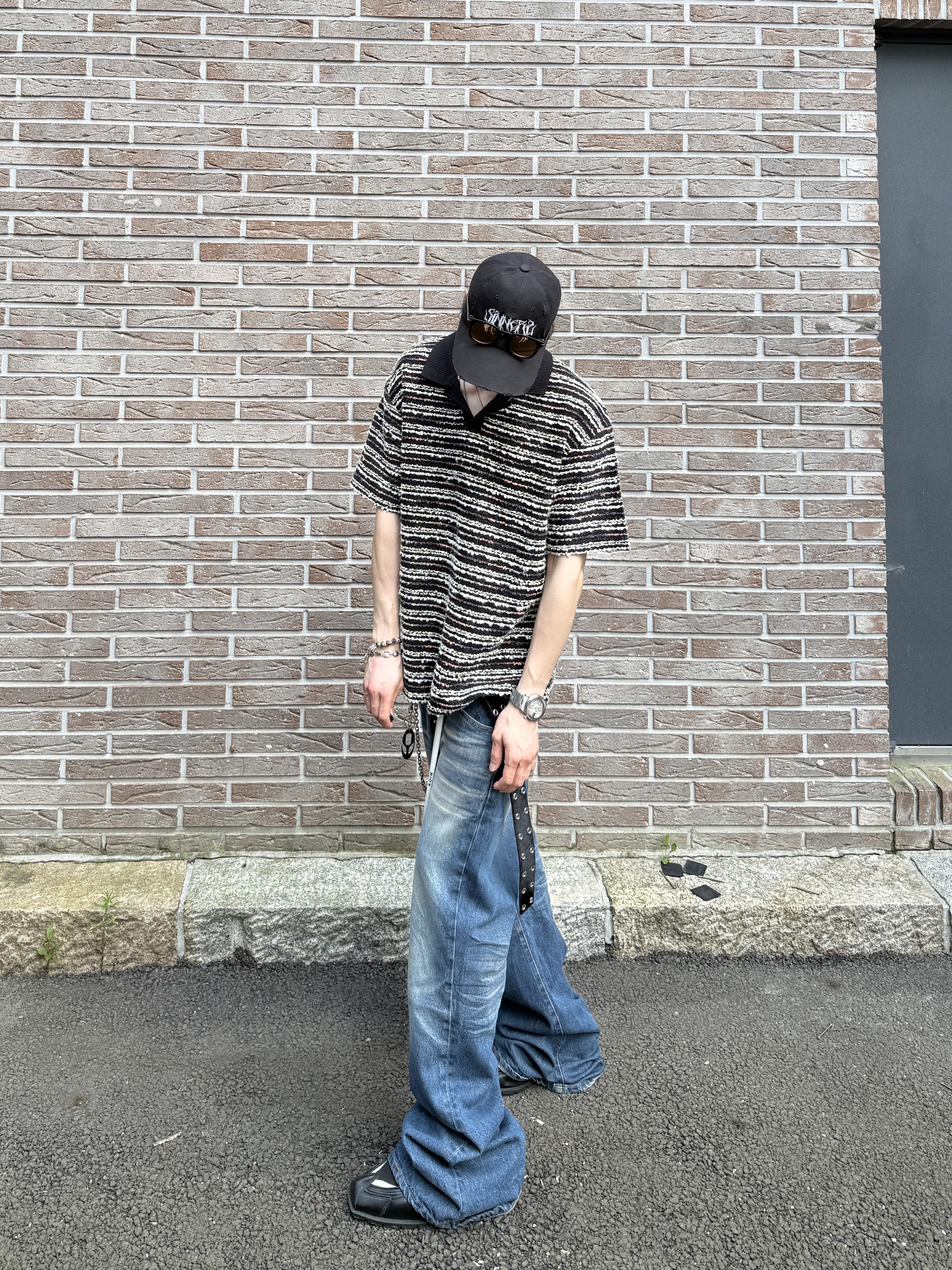 Nike x Martine Rose Shox MR4 Black, Civision by CSC Sinners Cap 착용 스타일 - 4