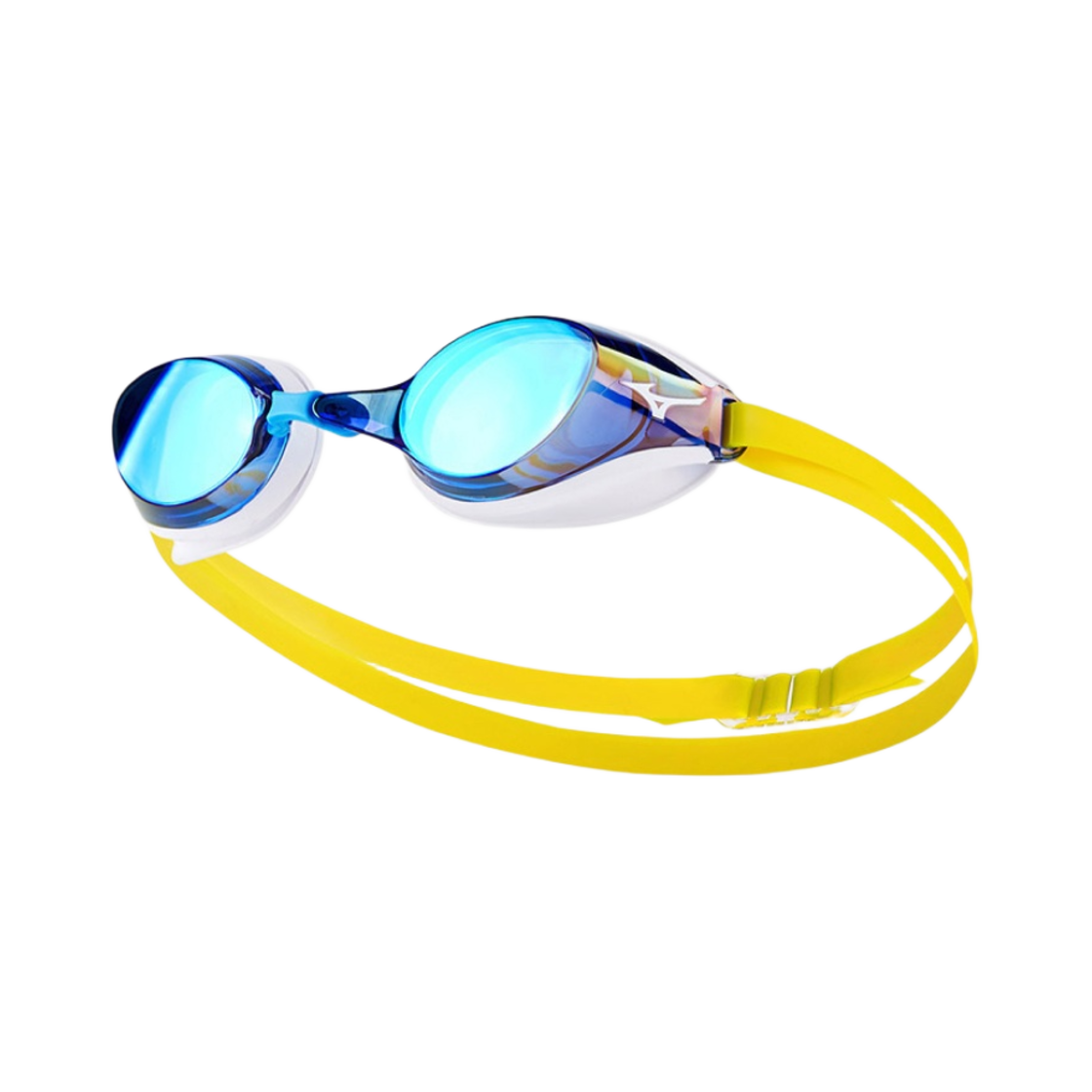 미즈노 엑셀아이 베이직 리미티드 미러 스윔 고글 네이비 에메랄드(Mizuno Accel Eye Basic Limited Mirrored Swim Goggles Navy Emerald)