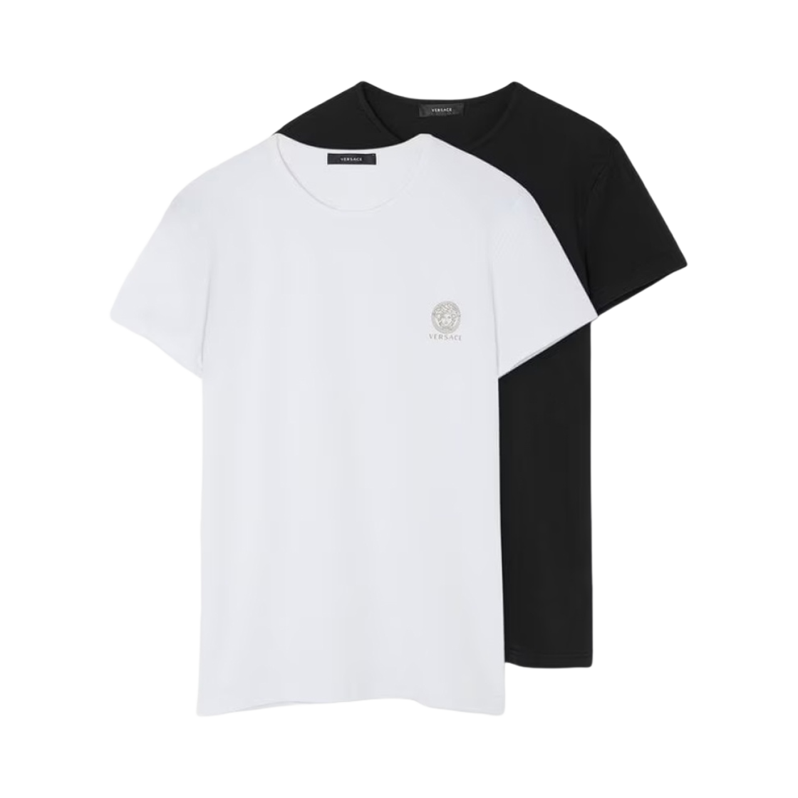 베르사체 메두사 언더셔츠 블랙 화이트 (2개입)(Versace Medusa Undershirt Black White (2 Pack)) - 1